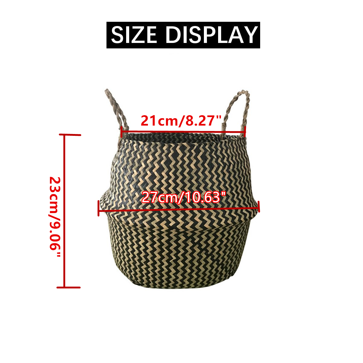 Sea-grass-Belly-Basket-Storage-Plant-Pot-Foldable-Laundry-Nursery-Room-Decor-1900427-6