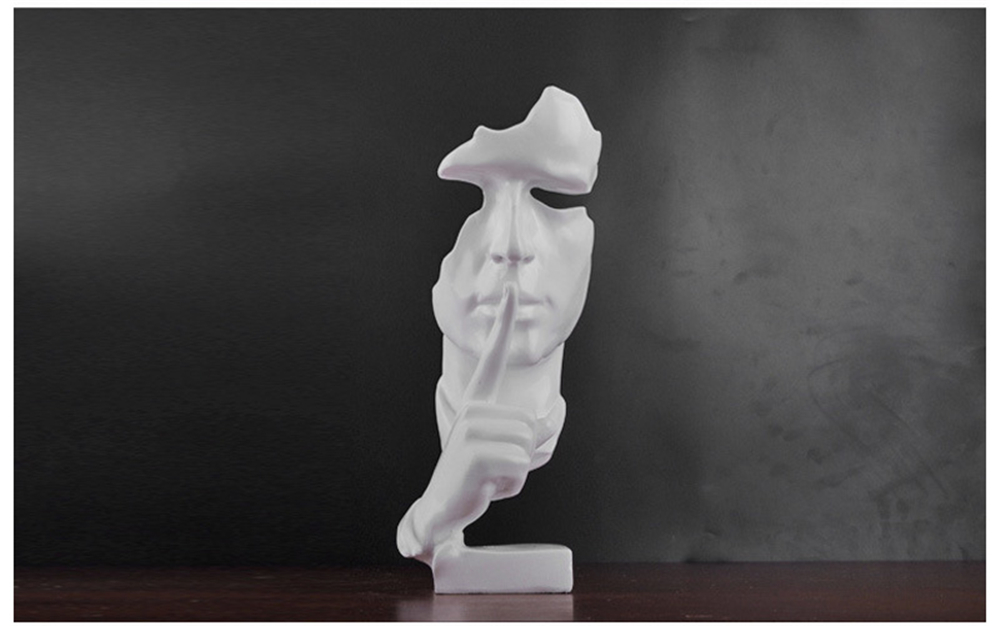 Silence-Is-Gold-Statue-Resin-Abstract-Sculpture-Ornament-Home-Decoration-Modern-Art-Office-Desk-Deco-1782702-8