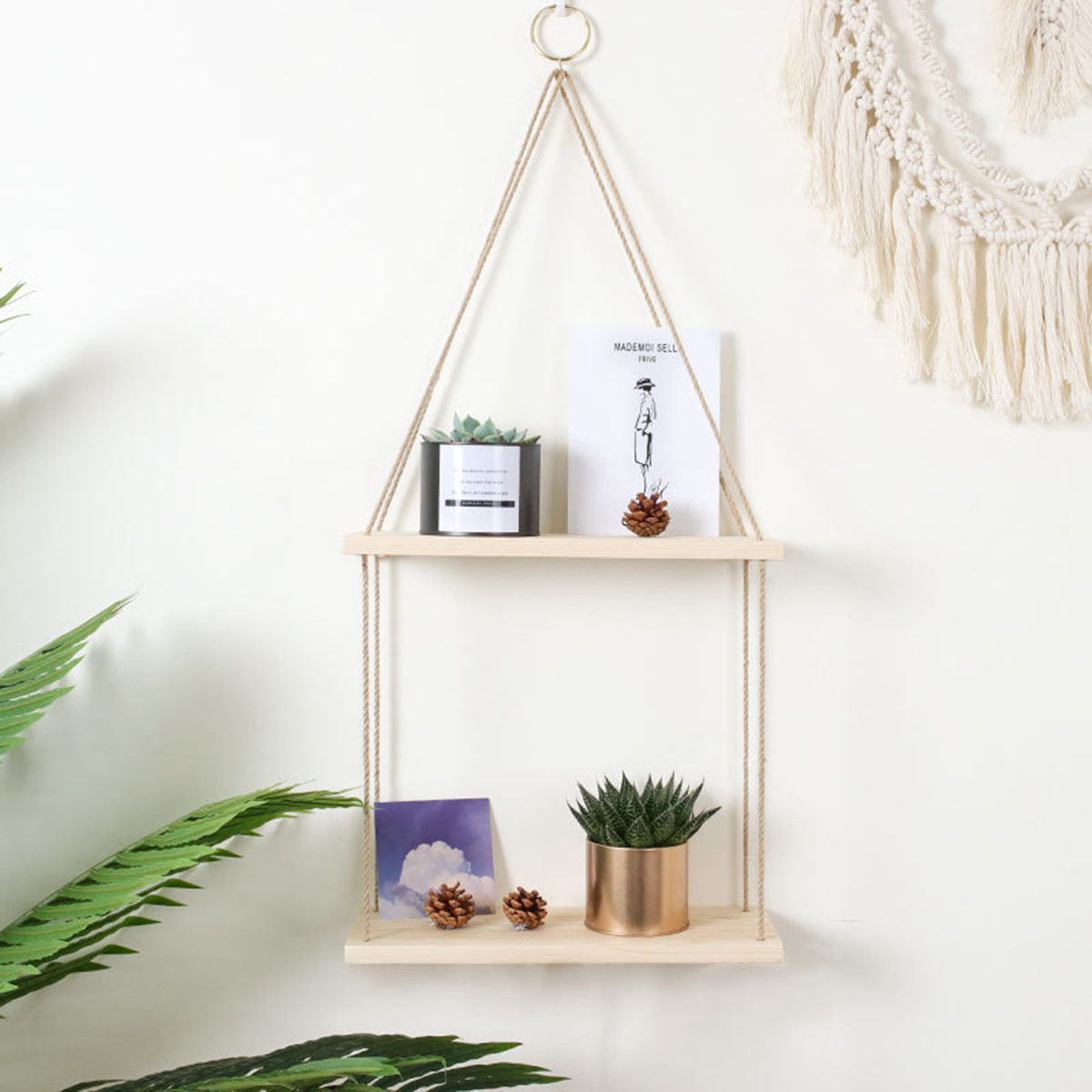 SingleDoubleThree-Layer-Wall-Storage-Rack-Flower-Stand-Wall-Decoration-Sling-Twine-Shelf-1746777-7