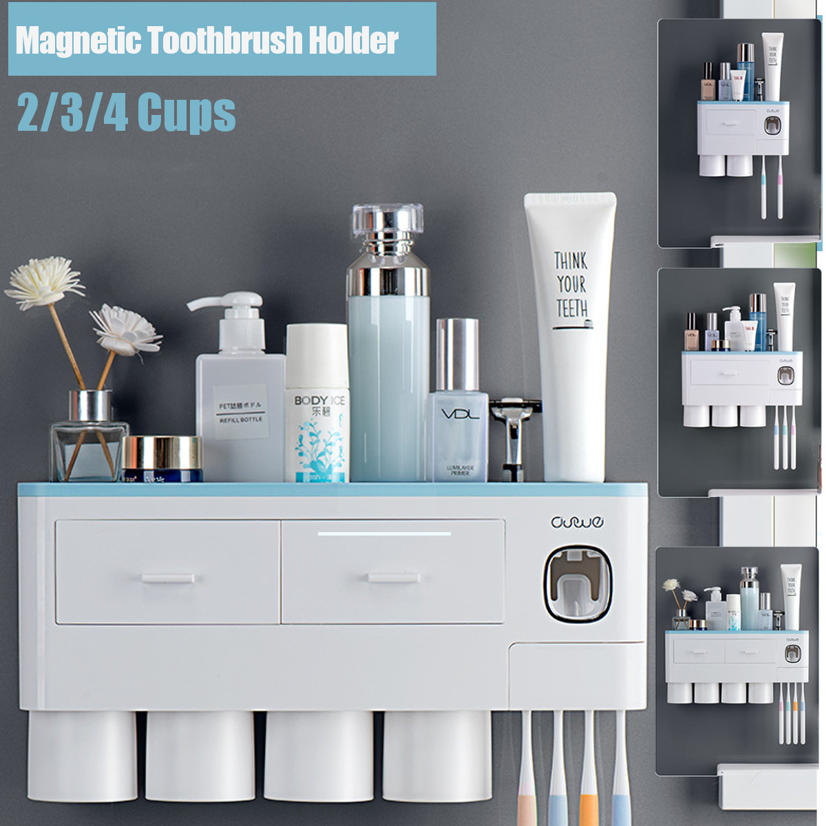 Toothbrush-Holder-Automatic-Toothpaste-Dispenser-With-Cup-Wall-Mount-Toiletries-Storage-Rack-Bathroo-1755230-1