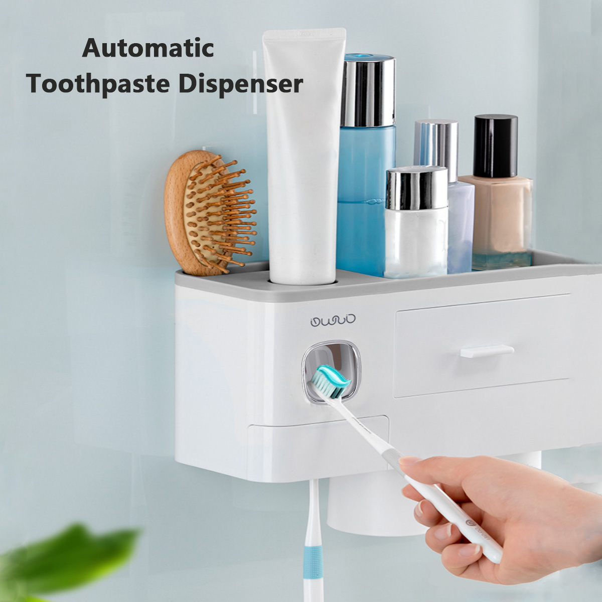 Toothbrush-Holder-Automatic-Toothpaste-Dispenser-With-Cup-Wall-Mount-Toiletries-Storage-Rack-Bathroo-1755230-3