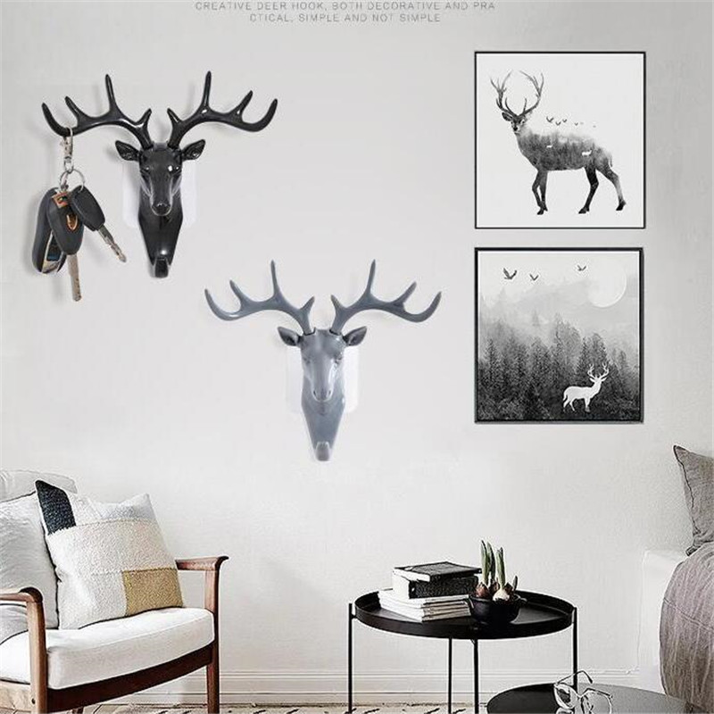 Vintage-Deer-Horns-Wall-Mounted-Floating-Shelves-Rack-Wall-Hook-Stand-Wall-Decoration-for-Hanging-Cl-1759160-5
