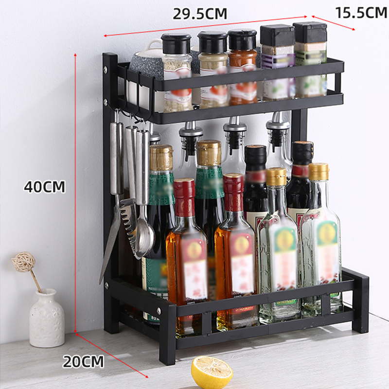 Vosniga-2-Tiers-Kitchen-Storage-Organizer-Spice-Rack-Herb-Jars-Stand-Sauce-Bottle-Rack-Holder-1789276-4