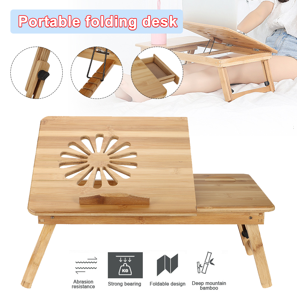 Wooden-Folding-Computer-Desk-Adjustable-Angle-Multifunctional-Folding-Desk-with-Drawer-for-Bed-Sofa--1742590-1