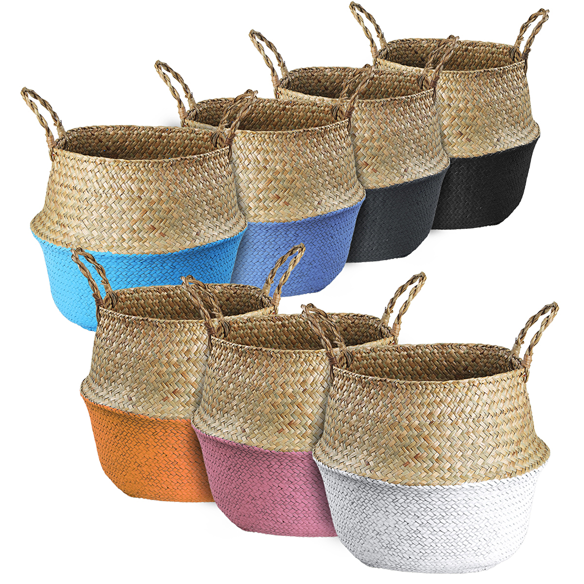 Woven-Flower-Basket-Foldable-Bamboo-Storage-Toy-Dirty-Clothes-Basket-Home-House-Supplies-1733912-3