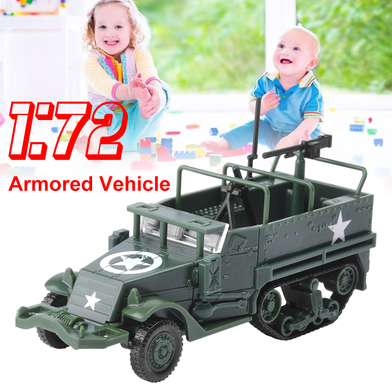 172-M3-DIY-Assembly-4D-Half-Track-Armored-Diecast-Vehicle-Model-for-Kids-Gift-1626617-1