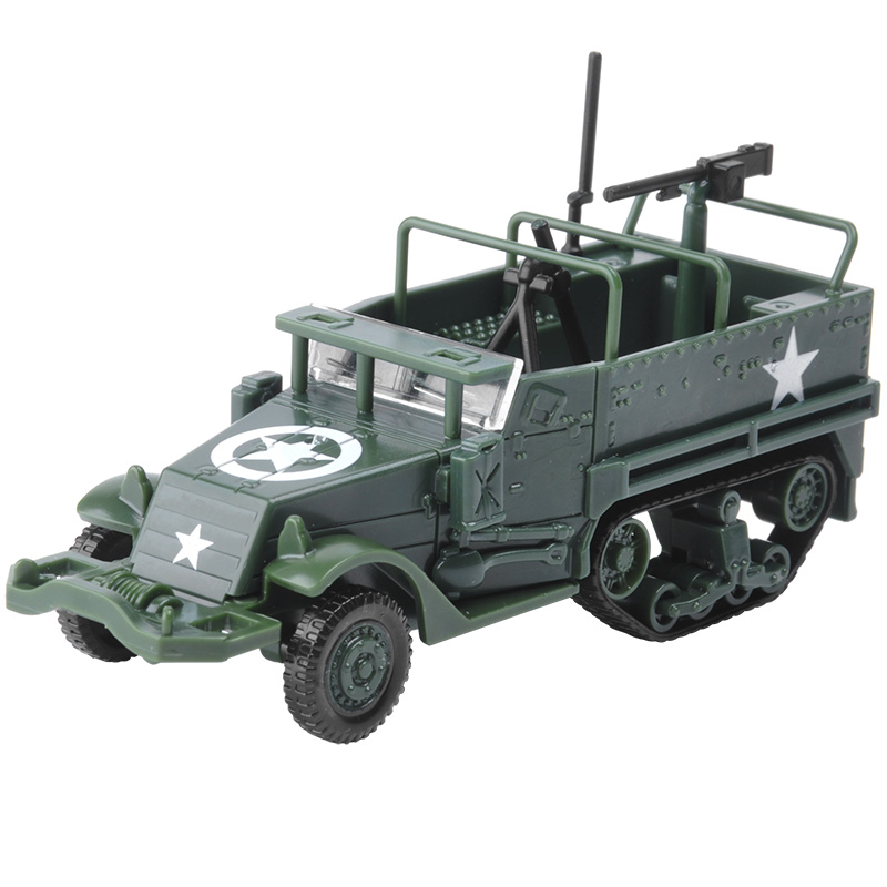 172-M3-DIY-Assembly-4D-Half-Track-Armored-Diecast-Vehicle-Model-for-Kids-Gift-1626617-7