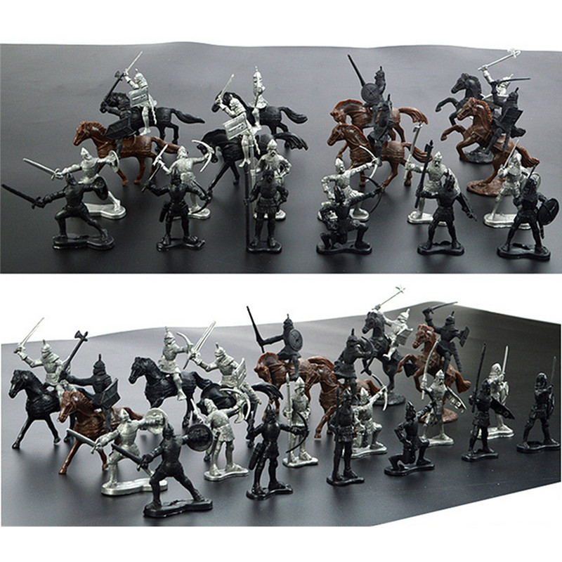 28PCS-Soldier-Knight-Horse-Figures--Accessories-Diecast-Model-For-Kids-Christmas-Gift-Toys-1229771-6