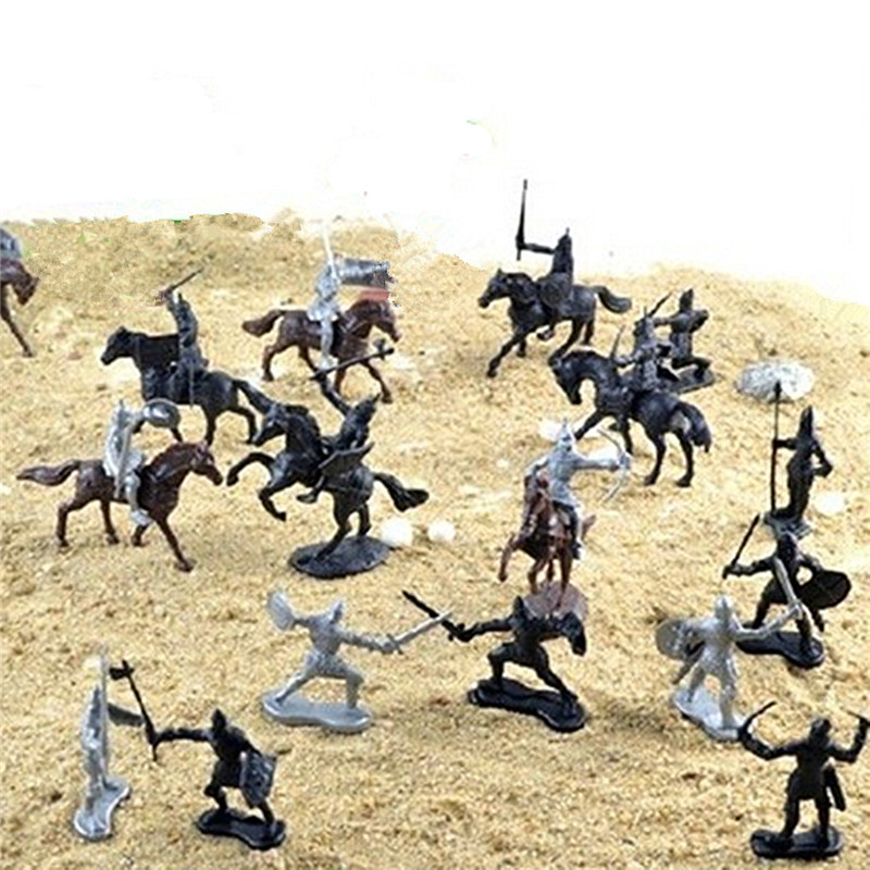 28PCS-Soldier-Knight-Horse-Figures--Accessories-Diecast-Model-For-Kids-Christmas-Gift-Toys-1229771-8