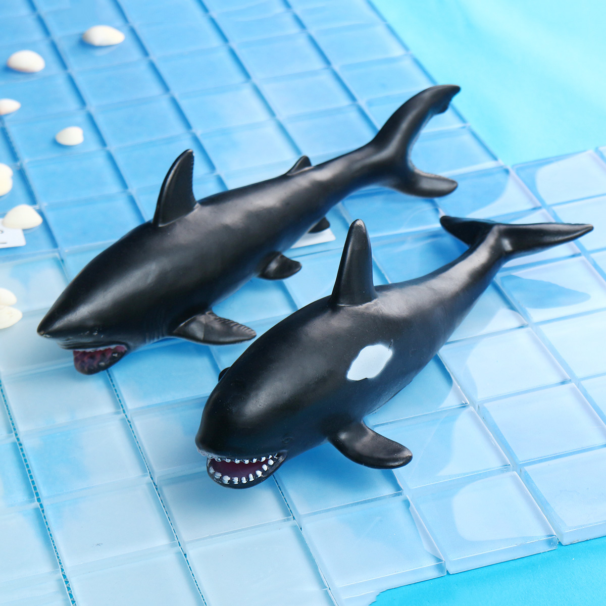 30cm-White-Shark-Killer-Whale-Soft-Model-Toys-Glue-Material-1392887-1