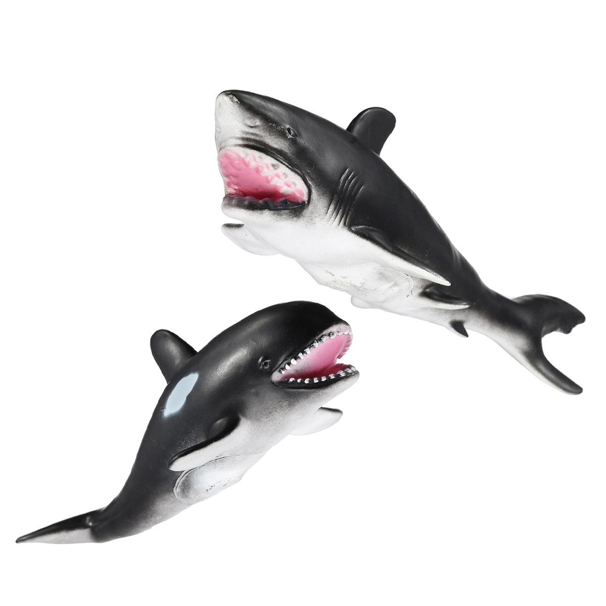 30cm-White-Shark-Killer-Whale-Soft-Model-Toys-Glue-Material-1392887-5