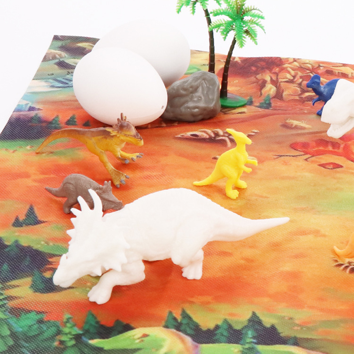 38Pcs-Jungle-Wildlife-Animal-Diecast-Dinosaur-Model-Puzzle-Drawing-Early-Education-Set-Toy-for-Kids--1737864-6