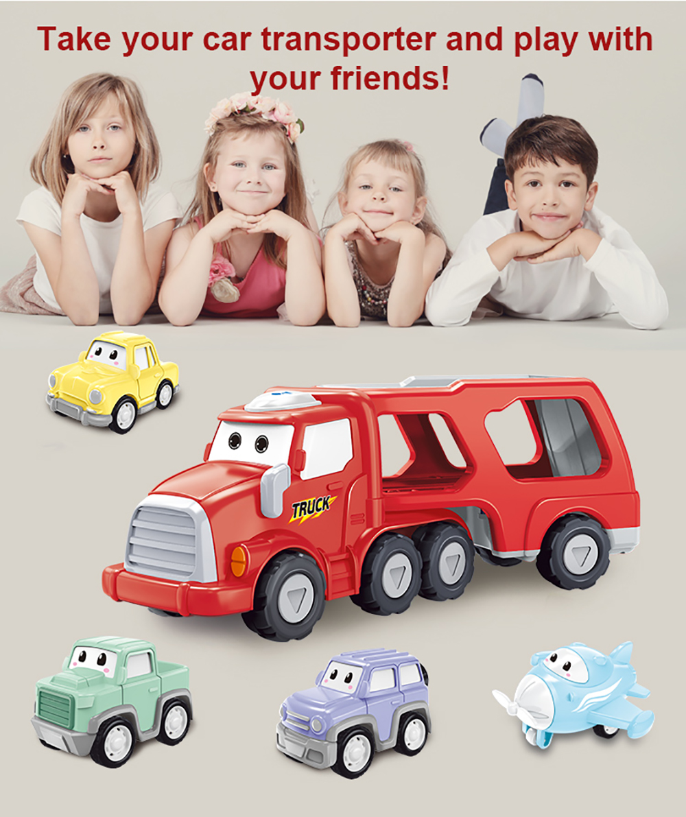 5Pcs-Cartoon-Inertial-Sound-And-Light-Vehicle-Boy-Kid-Toy-Color-Cartoon-Car-Model-for-Kids-Toys-1902711-2