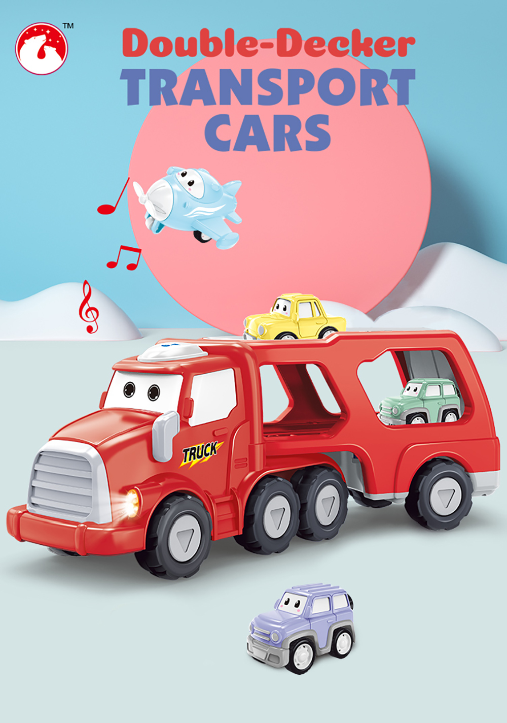 5Pcs-Cartoon-Inertial-Sound-And-Light-Vehicle-Boy-Kid-Toy-Color-Cartoon-Car-Model-for-Kids-Toys-1902711-4