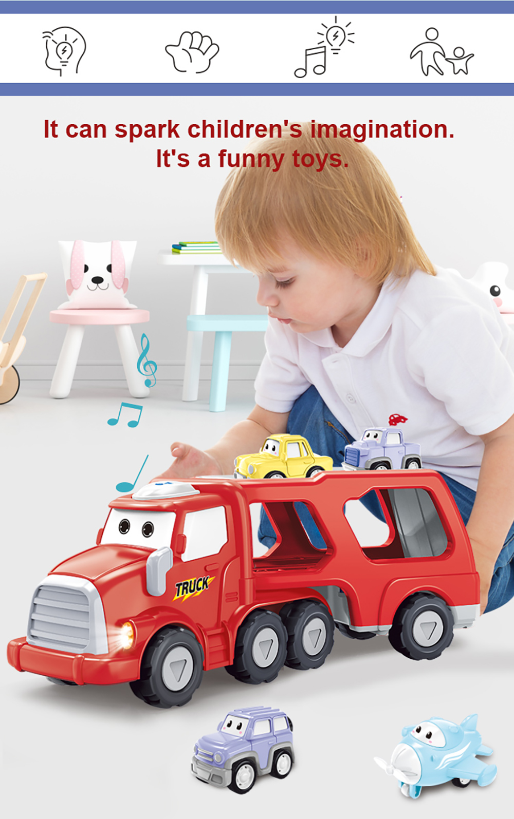 5Pcs-Cartoon-Inertial-Sound-And-Light-Vehicle-Boy-Kid-Toy-Color-Cartoon-Car-Model-for-Kids-Toys-1902711-8