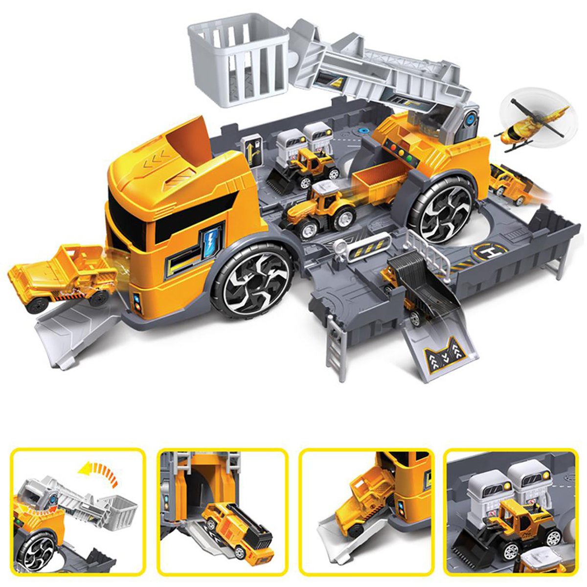 Childrens-Simulation-Diecast-Engineering-Vehicle-Model-Set-Deformation-Storage-Parking-Lot-Education-1555038-7