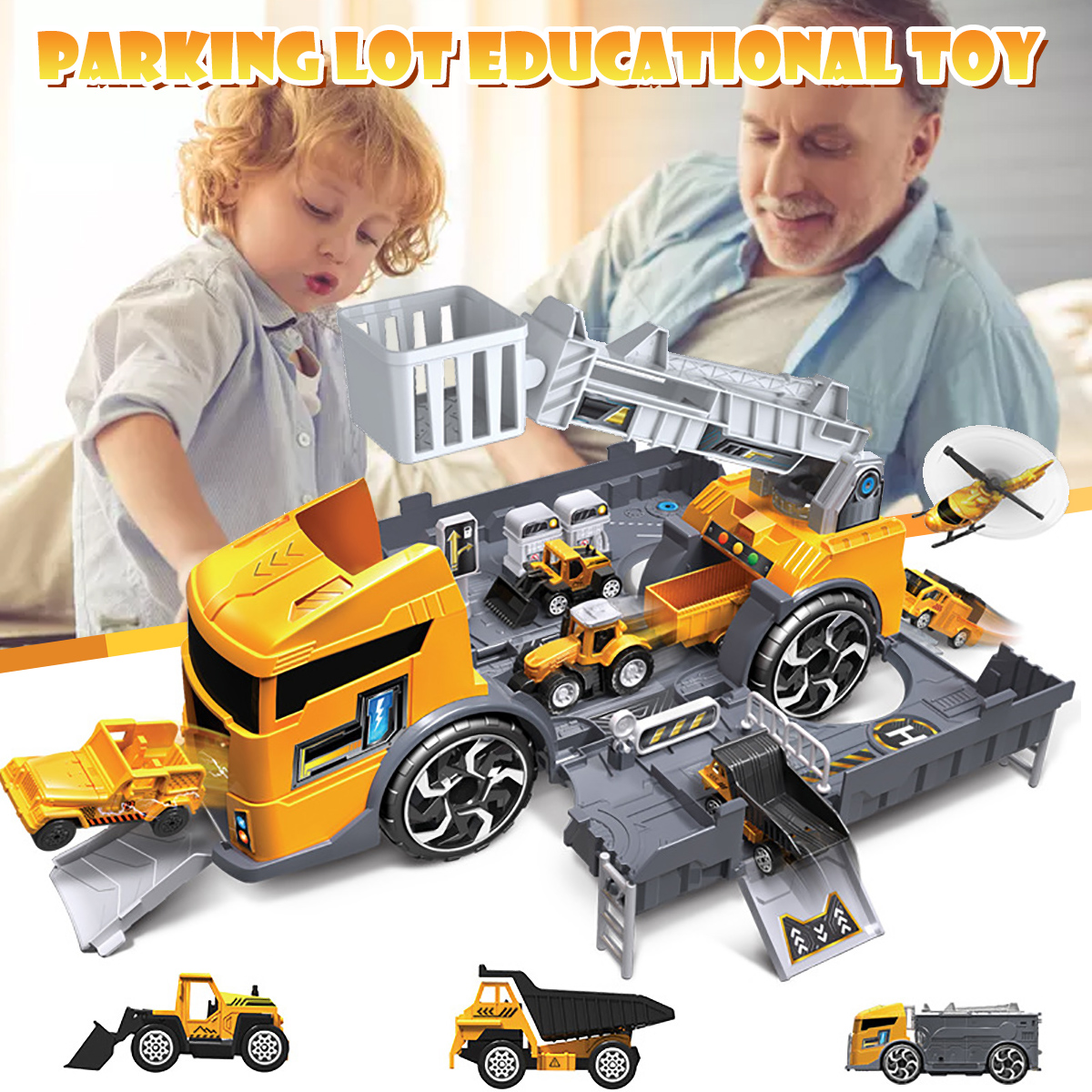 Childrens-Simulation-Diecast-Engineering-Vehicle-Model-Set-Deformation-Storage-Parking-Lot-Education-1555038-8