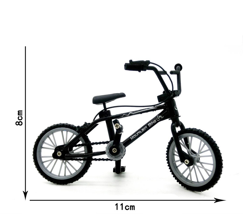 Mini-Simulation-Alloy-Finger-Bicycle-Retro-Double-Pole-Bicycle-Model-w-Spare-Tire-Diecast-Toys-With--1534698-7