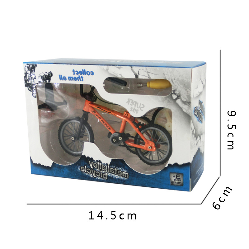 Mini-Simulation-Alloy-Finger-Bicycle-Retro-Double-Pole-Bicycle-Model-w-Spare-Tire-Diecast-Toys-With--1534698-8