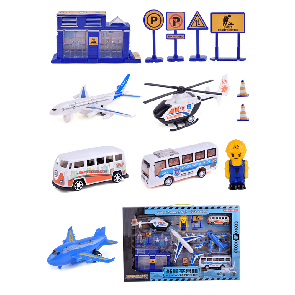 Multiple-Styles-Engineering-Military-Aviation-Sanitation-Fire-Truck-Car-Diecast-Model-Toy-Set-for-Ki-1627710-4
