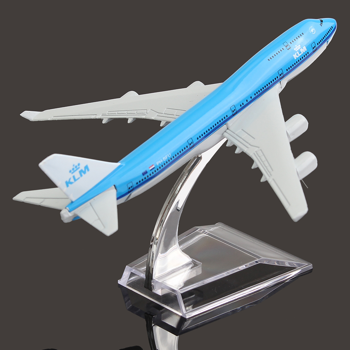NEW-16cm-Airplane-Metal-Plane-Model-Aircraft-B747-KLM-Aeroplane-Scale-Airplane-Desk-Toy-1102722-4