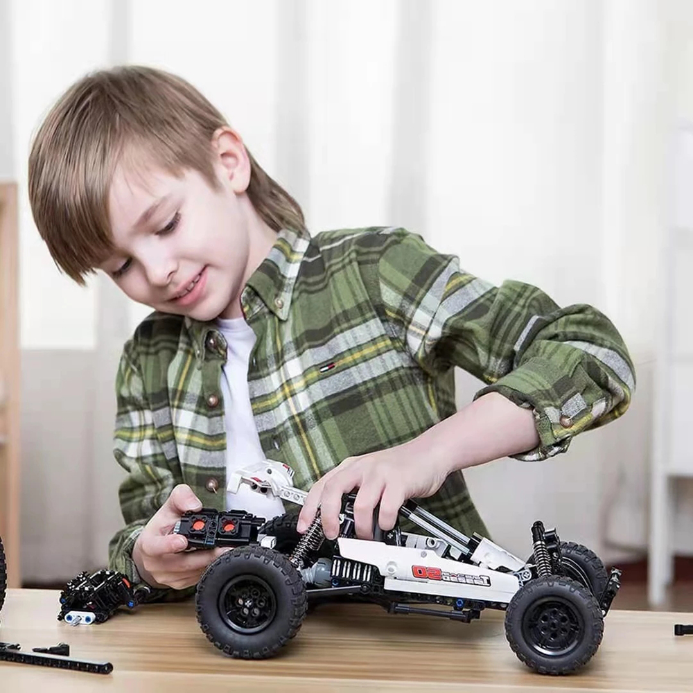 ONEBOT-Building-Blocks-Desert-Racing-Onebot-Project-Excavator-Mixer-Childrens-Model-Assembly-Educati-1926134-3