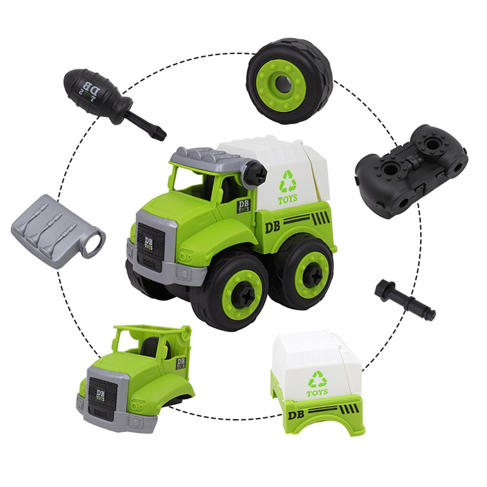 Sanitation-Vehicle-Assembly-Set-With-Screwdriver-Children-Assembled-Educational-Toys-1701847-2