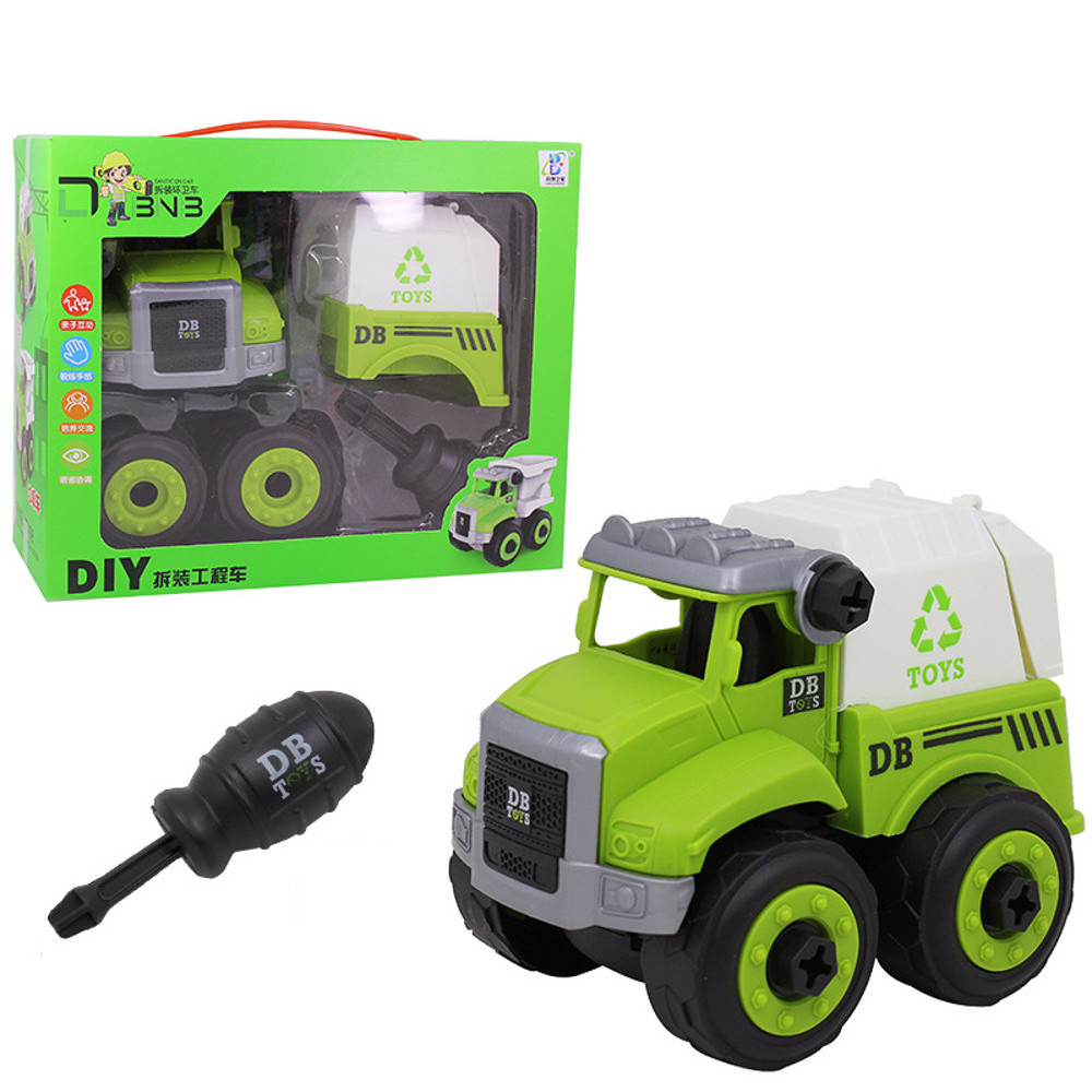 Sanitation-Vehicle-Assembly-Set-With-Screwdriver-Children-Assembled-Educational-Toys-1701847-6