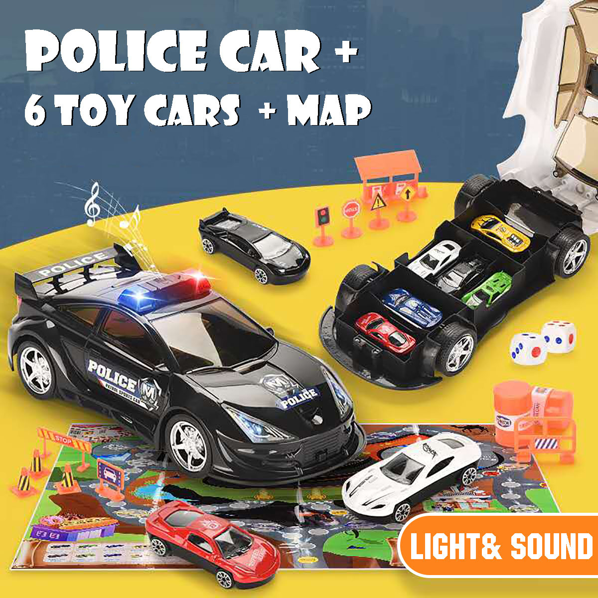 Simulation-Police-Car-Diecast-Vehicle-Model-Toy-with-Sirnes-Sound-and-Light-with-6-Cars-and-Game-Map-1805965-1