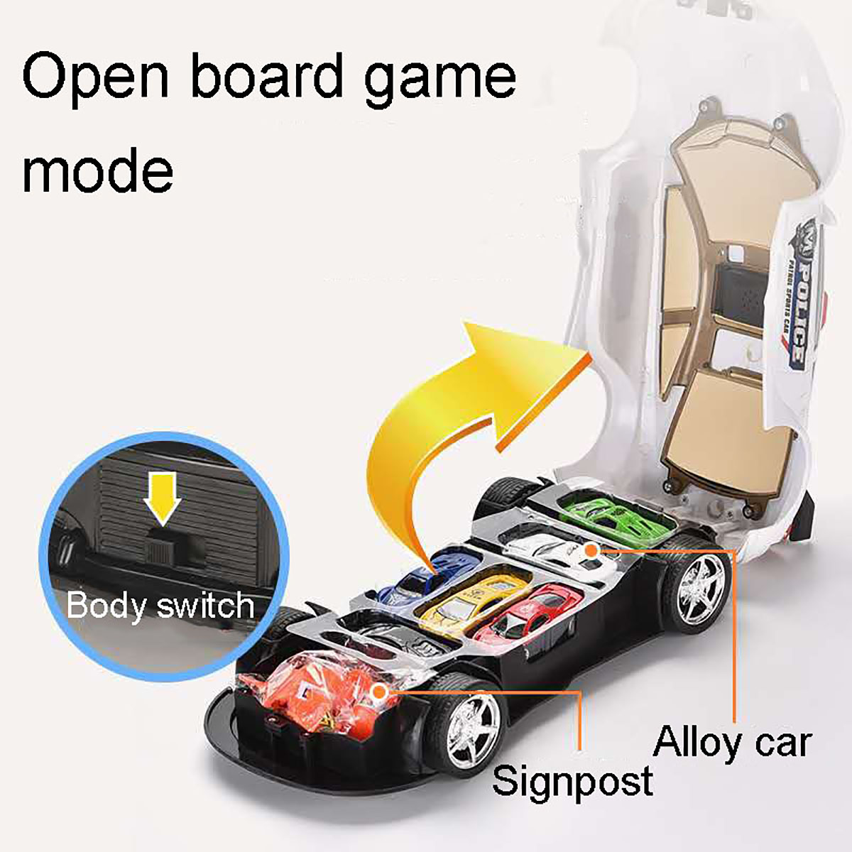 Simulation-Police-Car-Diecast-Vehicle-Model-Toy-with-Sirnes-Sound-and-Light-with-6-Cars-and-Game-Map-1805965-3