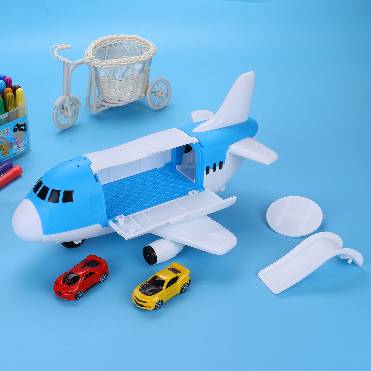 Storage-Transport-Aircraft-Model-Inertia-Diecast-Model-Car-Set-Toy-for-Childrens-Gift-1621631-6