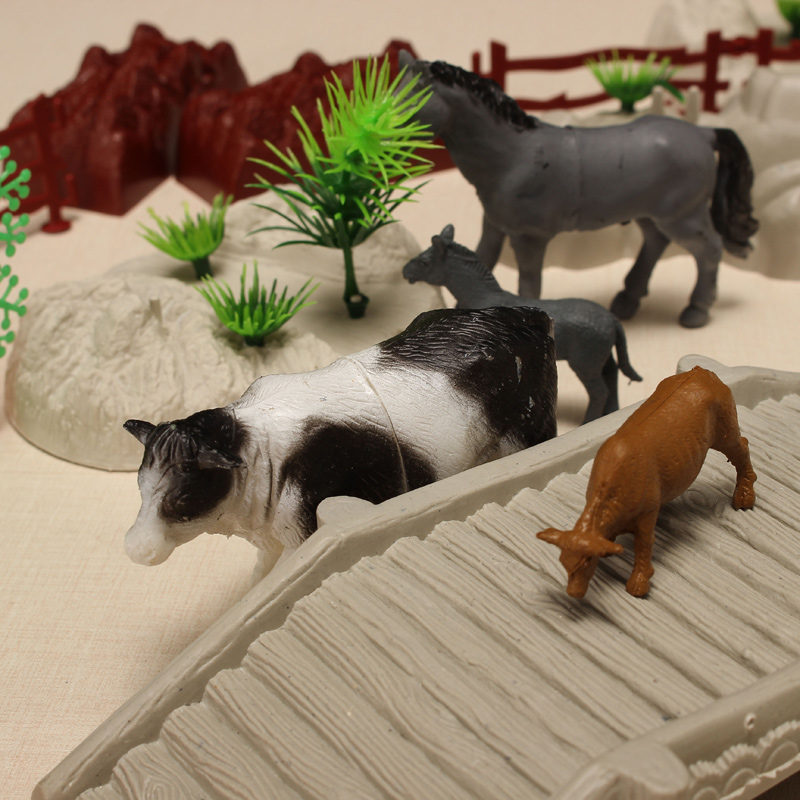 YC-666E-99-100PCS-Farm-Pig-Duck-Horse-Sheep-Model-DIY-Scene-Toy-1069215-4