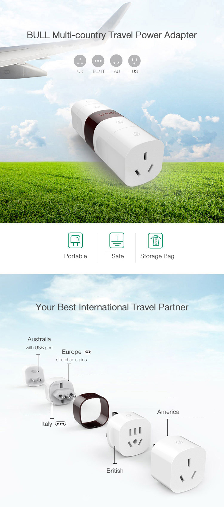 BULL-GN-L07U-Smart-Portable-Multiple-Countries-USB-Port-Safe-Travel-Converter-Power-Adapter-1316483-1