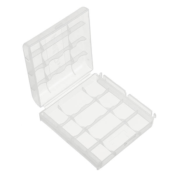 Palo-Plastic-Transparent-White-4pcs-AA-AAA-Battery-Case-Holder-Storage-Box-1183026-2