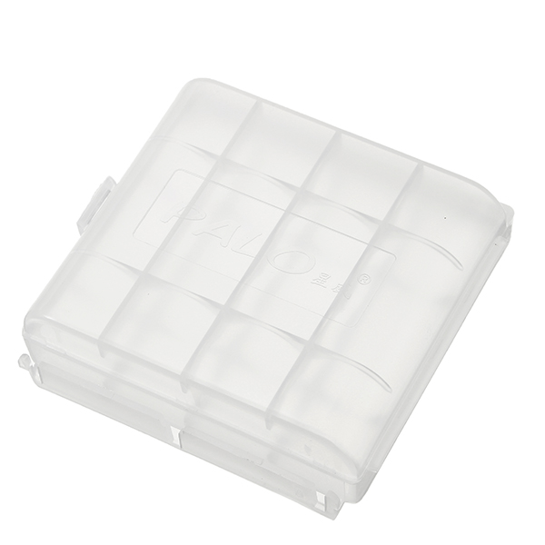 Palo-Plastic-Transparent-White-4pcs-AA-AAA-Battery-Case-Holder-Storage-Box-1183026-4