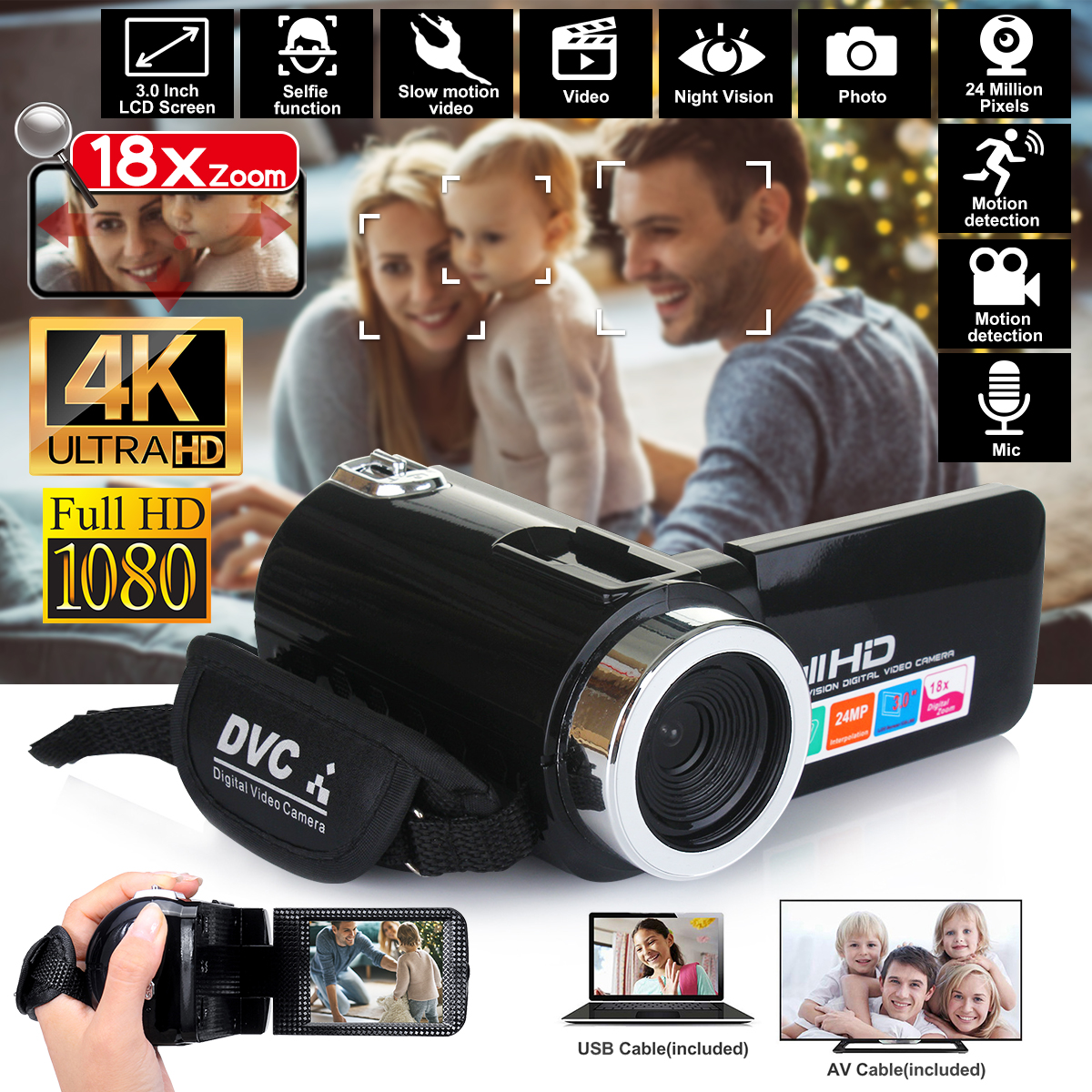 4K-Full-HD-1080P-24MP-18X-Zoom-3-Inch-LCD-Digital-Camcorder-Video-DV-Camera-50MP-CMOS-Sensor-for-You-1666762-2