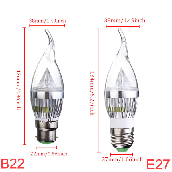 Dimmable-E27-E14-E12-B22-45W-220V-Silver-Cover-LED-Candle-Light-Bulb-960716-5