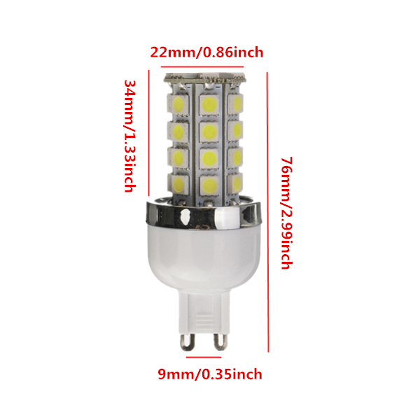 Dimmable-G9-CoolWarm-White-45W-5050-SMD-36LED-Corn-Bulb-220-240V-946084-5