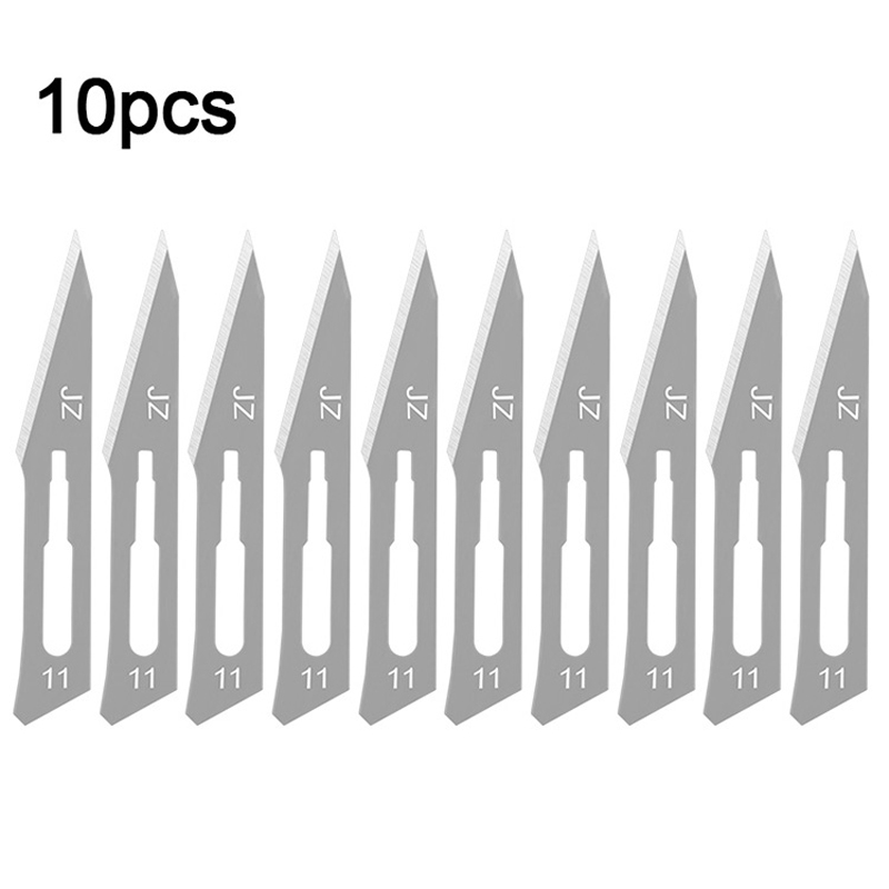 10Pcs-Carving-Surgical-Blades-DIY-Cutting-Tool-PCB-Repair-Animal-Surgical-Tool-with-Handle-1618986-7