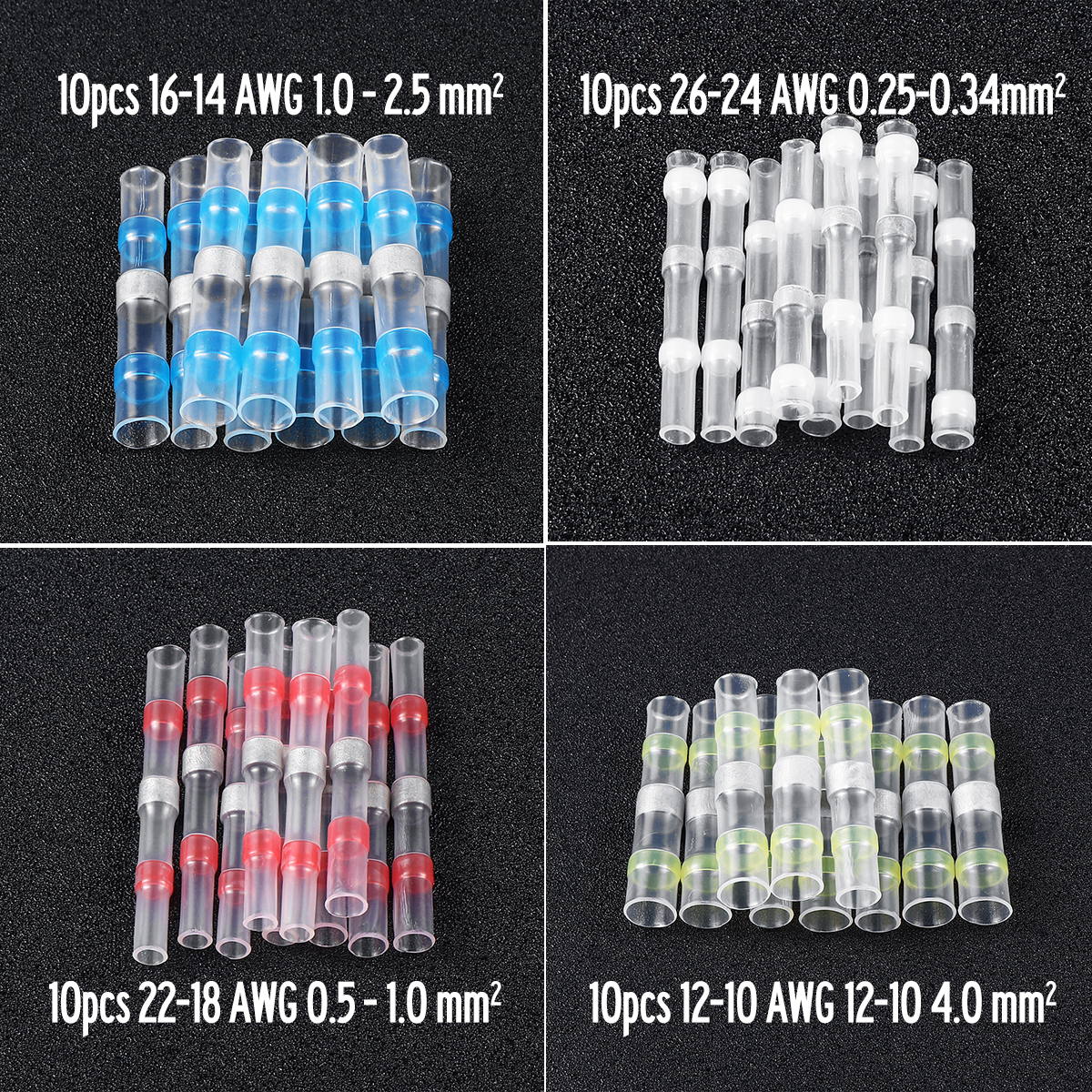 10Pcs-Heat-Shrink-Tube-Wire-Terminals-Connector-Waterproof-Solder-Sleeve-Set-Kit-1504159-3