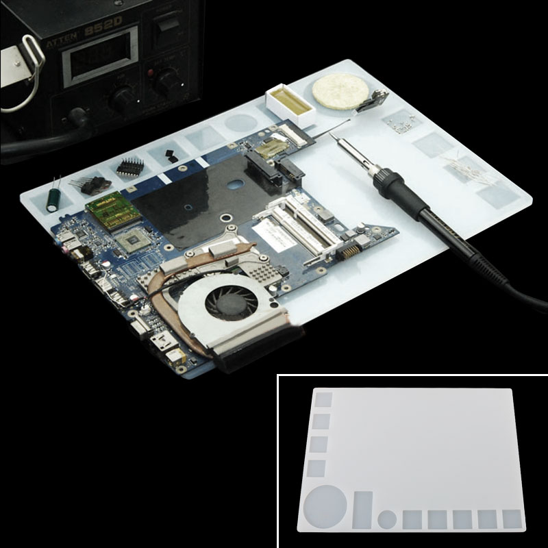 35x25cm-Transparent-Heat-Resistant-Silicone-Pad-Desk-Mat-Maintenance-Platform-1145604-1