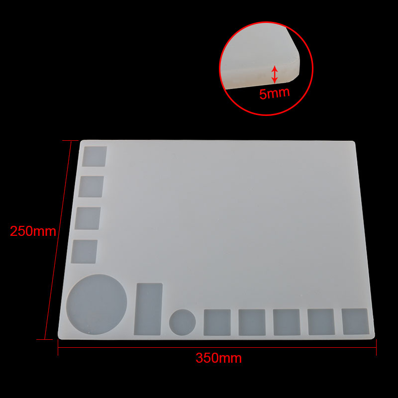 35x25cm-Transparent-Heat-Resistant-Silicone-Pad-Desk-Mat-Maintenance-Platform-1145604-2