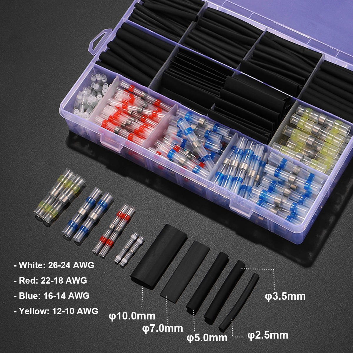 Cable-Heat-Shrink-Butt-Splice-Wire-Connector-Solder-Seal-Sleeve-Terminal-Tube-1658761-5