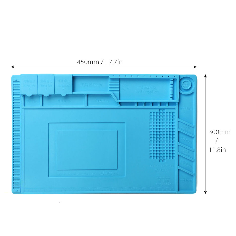 DANIU-45x30cm-Magnetic-Heat-Insulation-Silicone-Pad-Desk-Mat-Maintenance-Platform-with-Magnetic-Sect-1138800-2