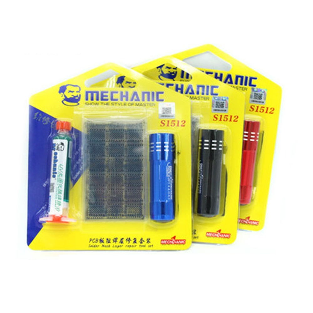 MECHANIC-Solder-Mask-Layer-UV-Lamp-Repair-Tool-Set-BGA-PCB-Solder-Pad-Stencils-for-Mobile-Phone-1322106-3