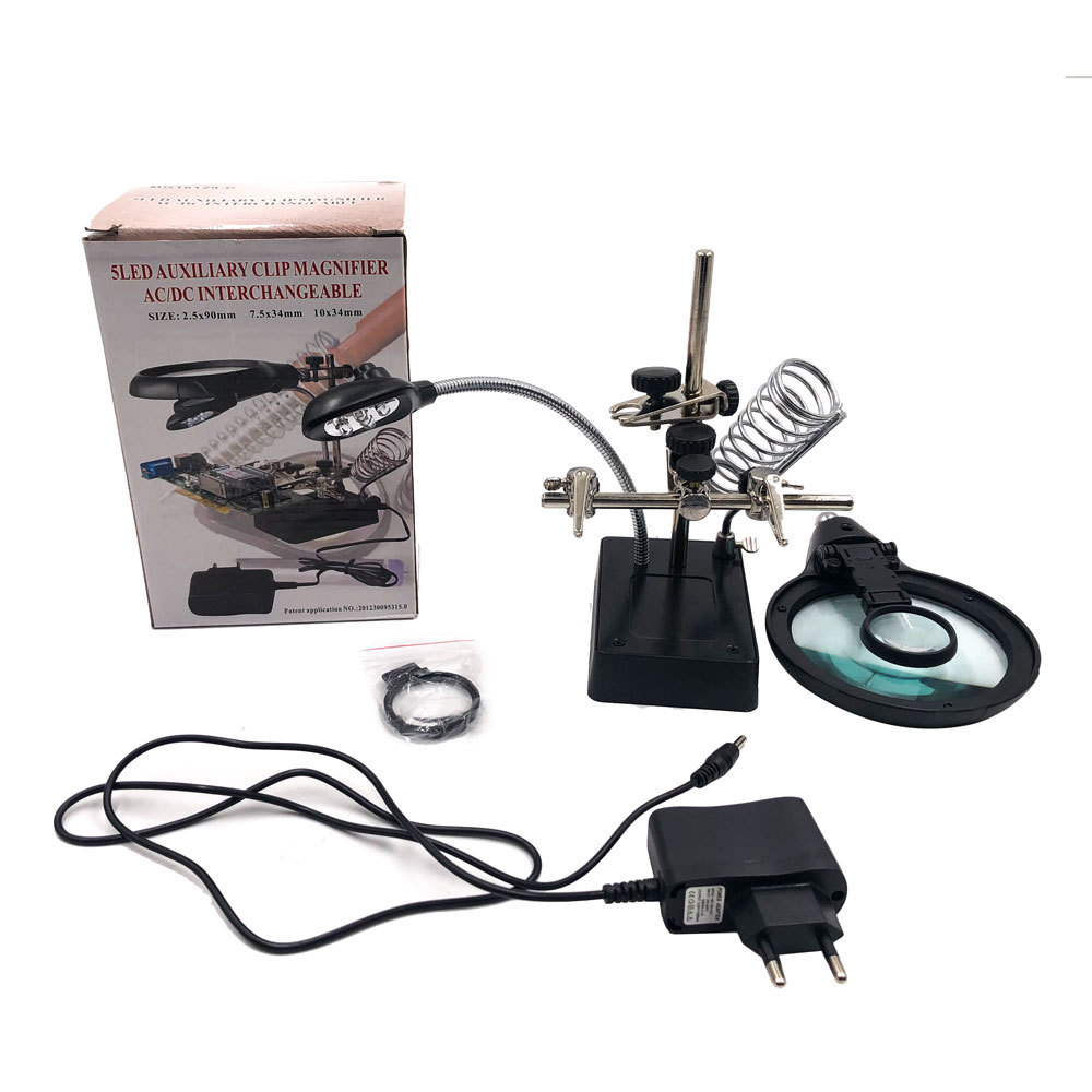 Magnifying-Glasses-Magnifier-25X-Helping-Hand-LED-Soldering-Iron-Stand-Welding-Repair-Holder-Tools-L-1815955-9