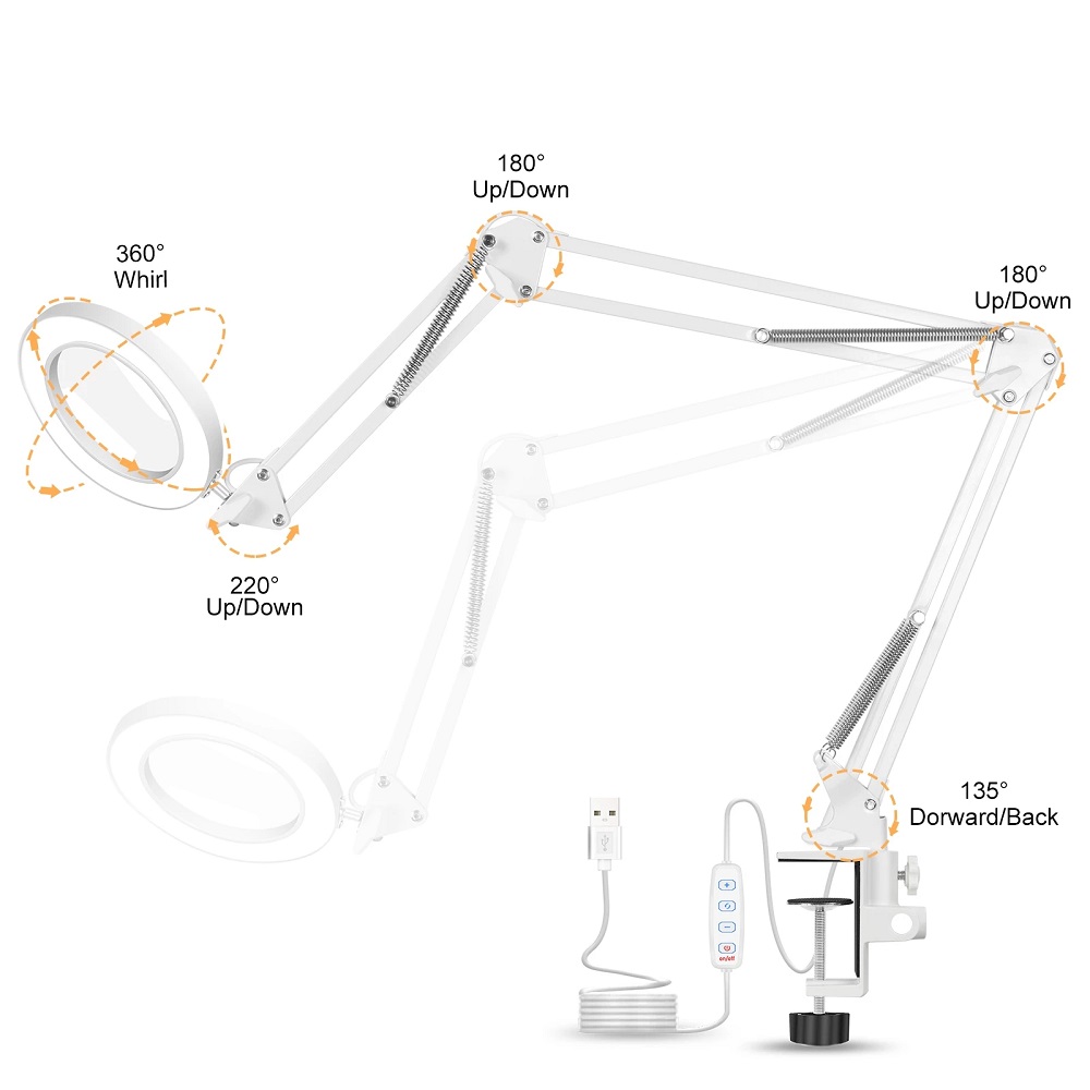 NEWACALOX-5X-Welding-Magnifying-Glass-LED-Table-Desk-Lamp-Three-Section-Folding-Handle-Magnifier-for-1884272-10