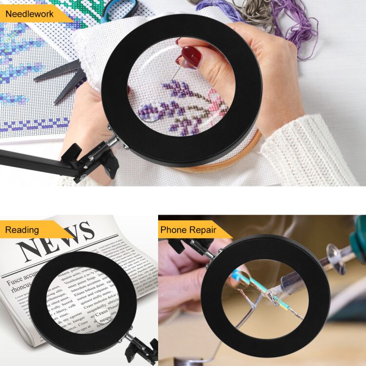 NEWACALOX-Remote-Flexible-Desk-Magnifier-5X-USB-LED-Magnifying-Glass-3-Colors-Illuminated-Magnifier--1791616-5