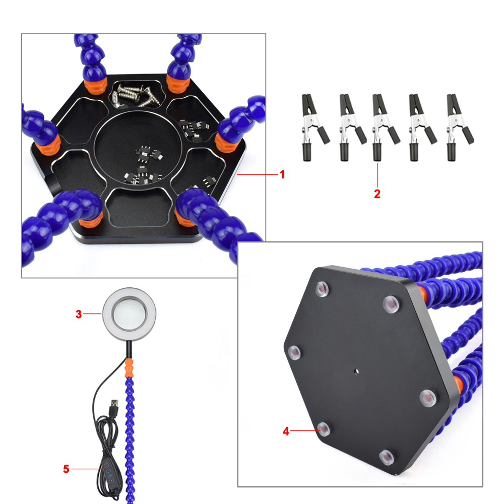 NEWACALOX-Soldering-PCB-Holder-Tool-Six-Arms-Helping-Hands-Third-Hand-Crafts-Repair-Helping-Welding--1676119-8