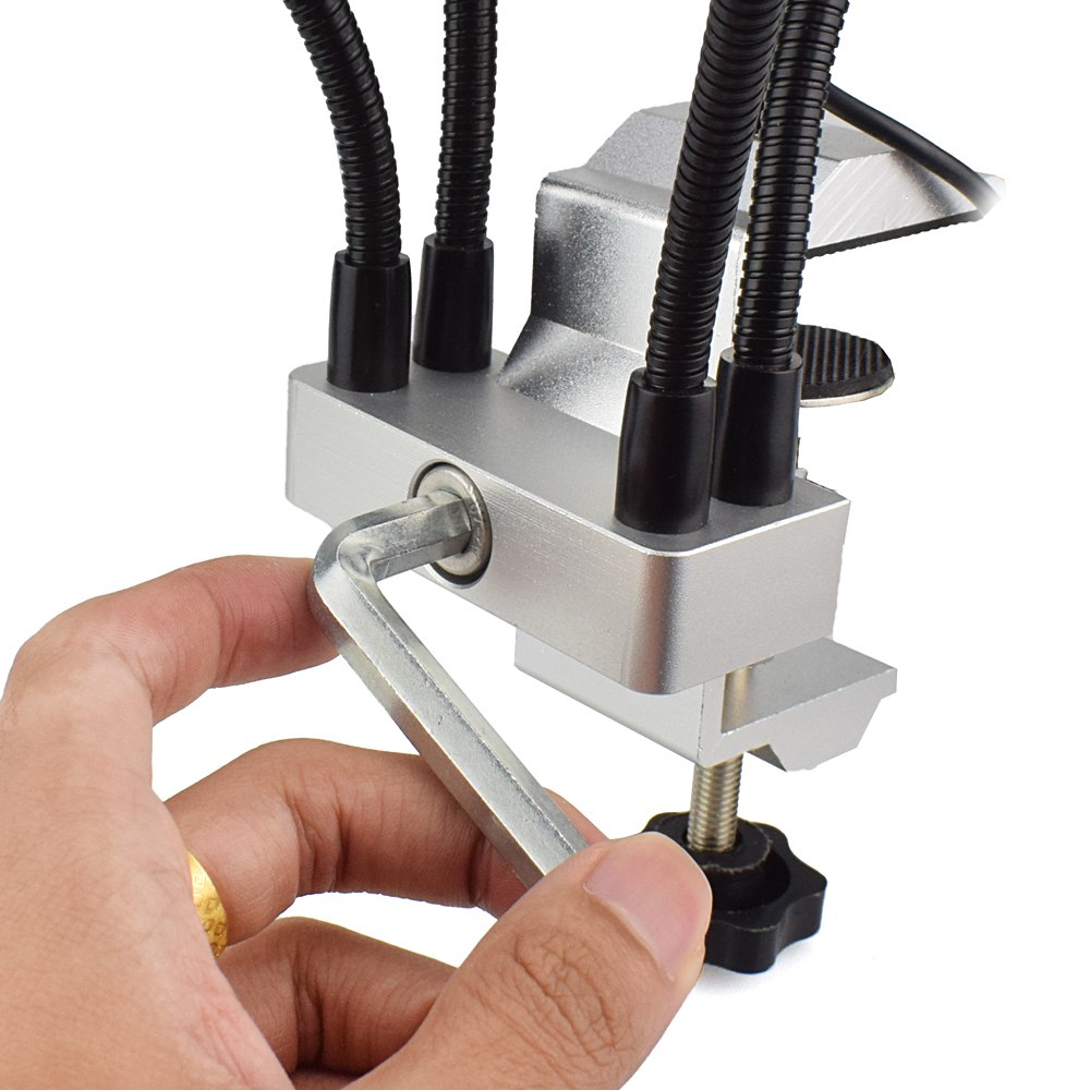 NEWACALOX-USB-LED-3X-Magnifier-PCB-Fixture-Bench-Vise-Table-Clamp-Soldering-Helping-Hand-Soldering-S-1416688-10